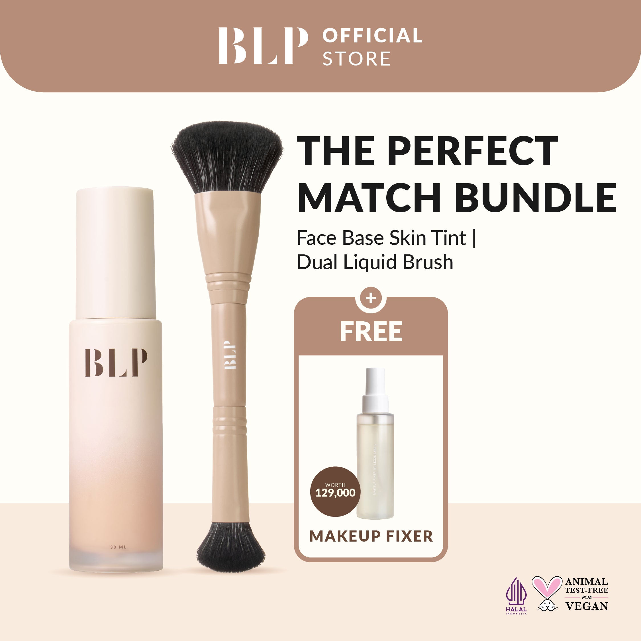 THE PERFECT MATCH BUNDLE - FACE BASE x DUAL LIQUID BRUSH