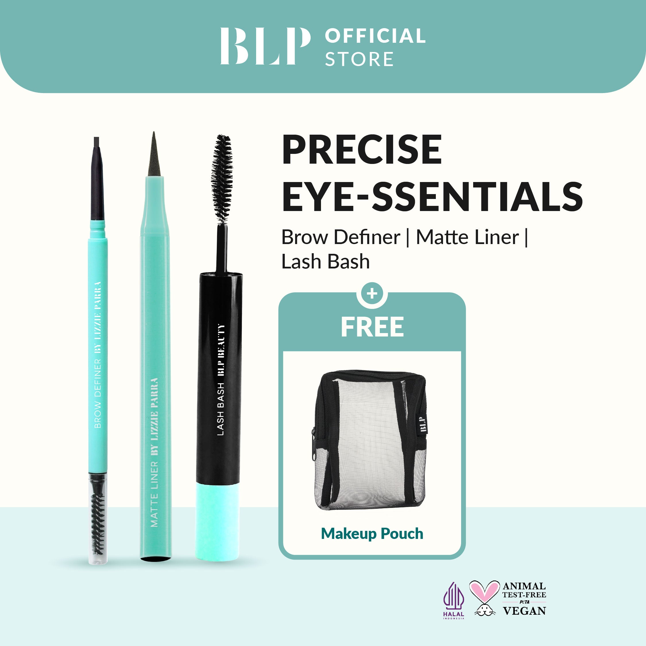 Precise Eye-ssentials Bundle - Matte Liner x Brow Definer x Lash Bash